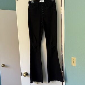 VERVET BY FLYING MONKEY Black Flare Jeans